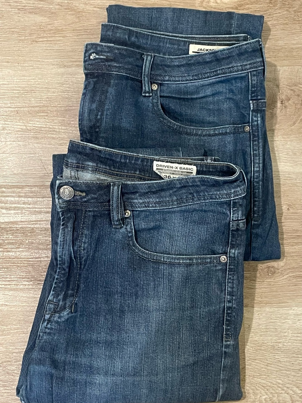 2 Pairs of Buffalo David Bitton Men’s Jeans 36x32 Jackson-X & Driven-X Styles